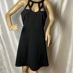 🇨🇦 LBD,cut out neckline,whimsigoth,fit& flare,sleeveless,back zip,event,timeless